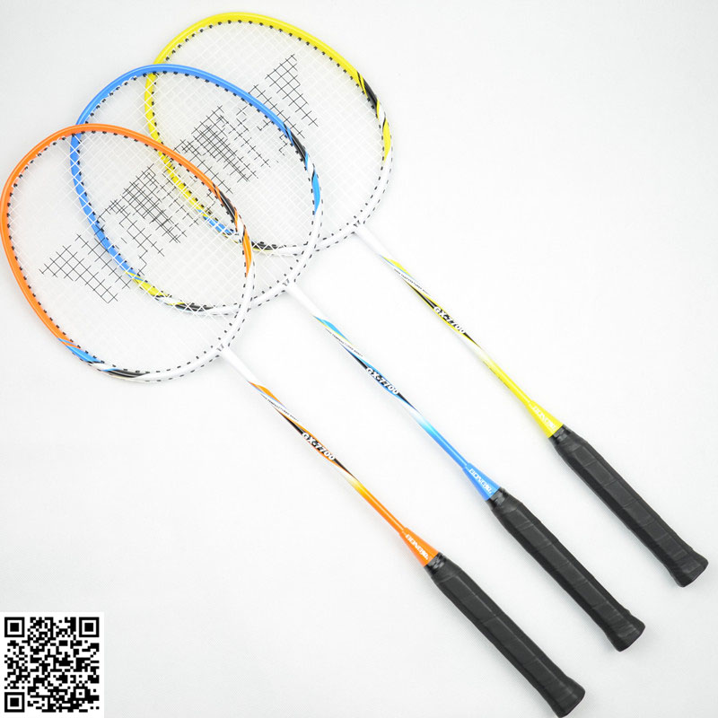 Aluminum alloy badminton racket in one piece