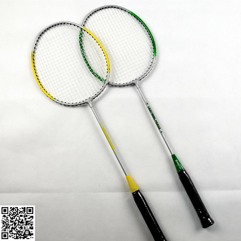 Steel badminton racket
