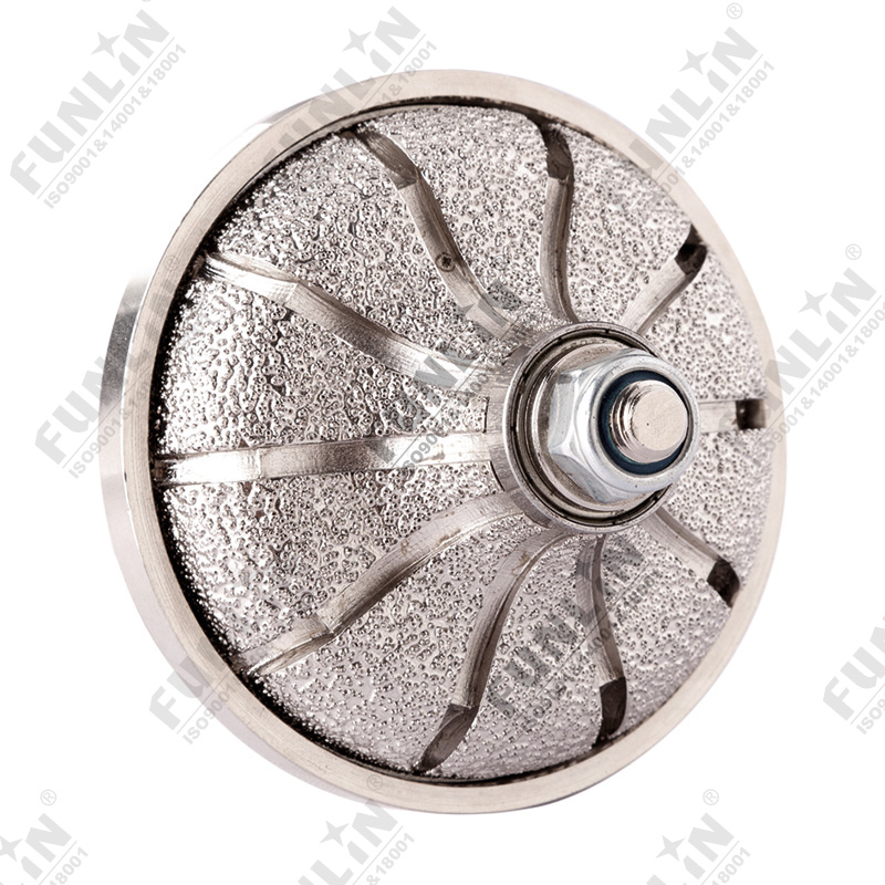Vacuum brazed diamond profile wheel