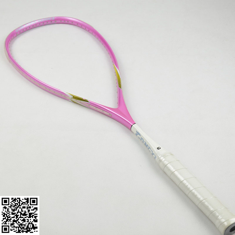 Carbon/graphite squash racket