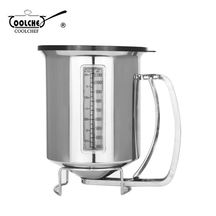 1.2L Visible Stainless Steel Pancake Batter Dispenser