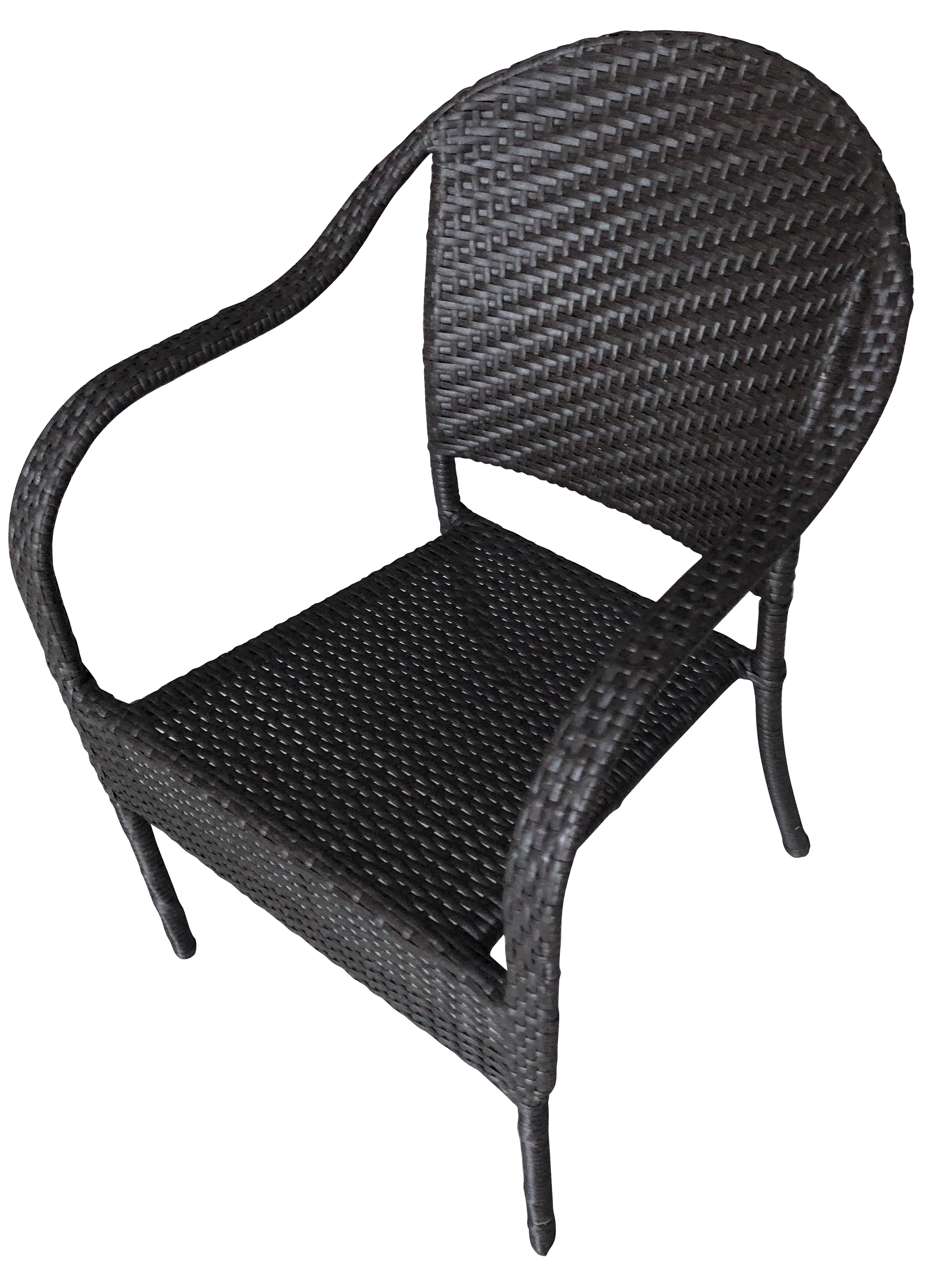 wicker arm chair