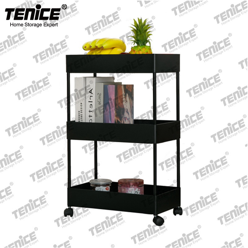 3-tiers Plastic Trolley