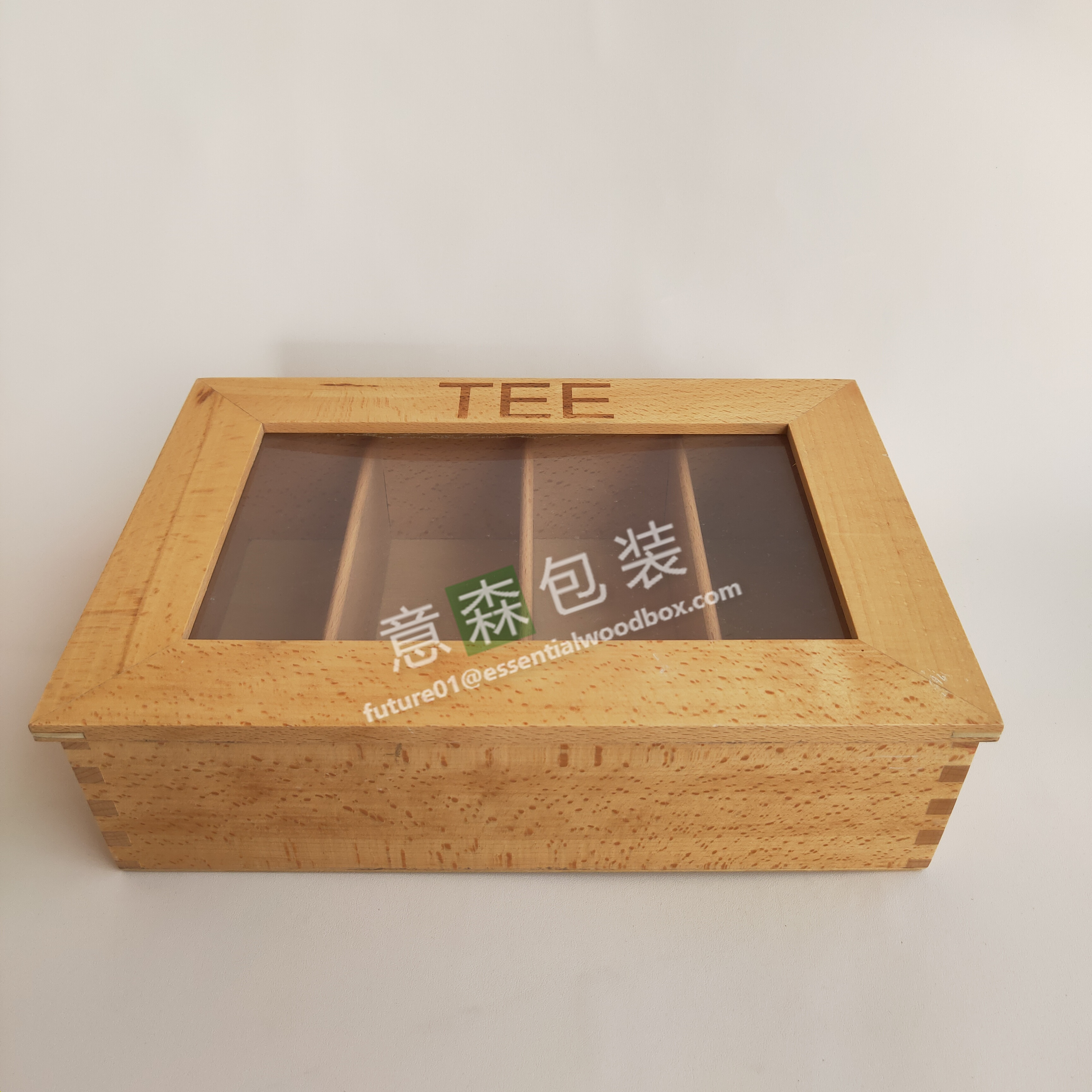 Wood tea box