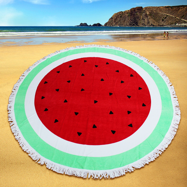 round beach towel