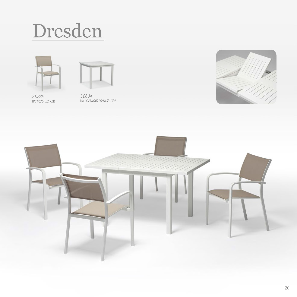 outdoor furniture alum.chair alum.table