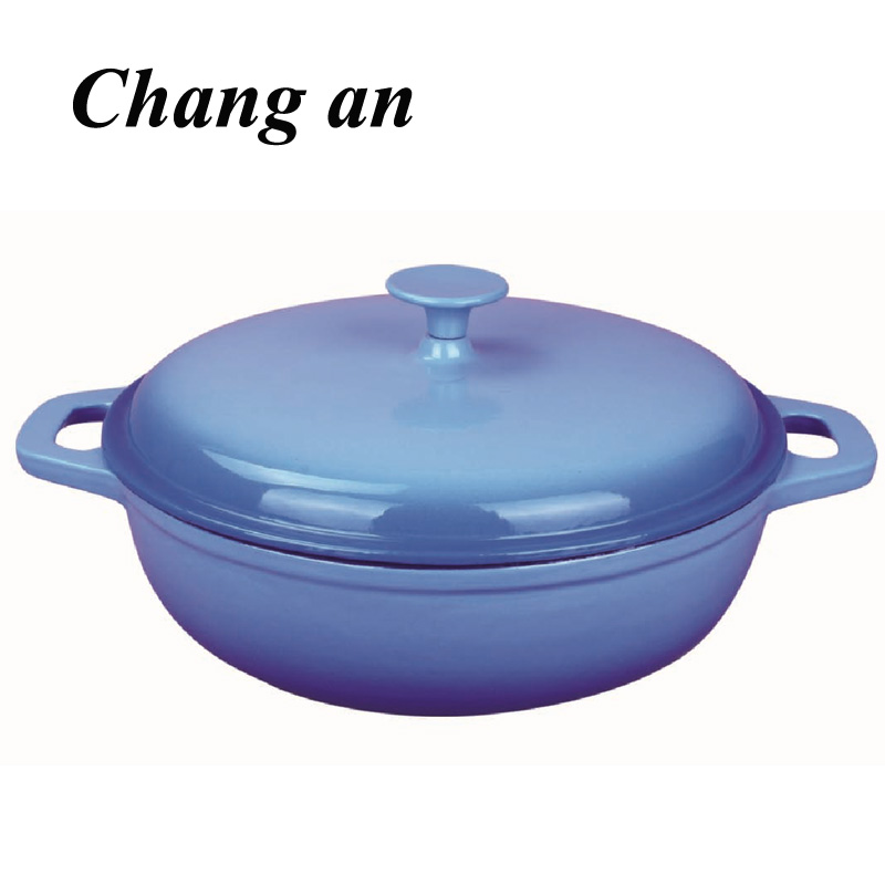 Cast iron shallow pot