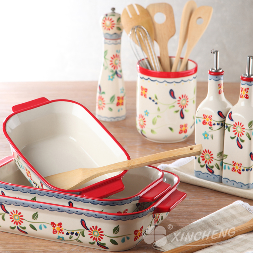 Multicolor( Hand-painting,Stoneware,Tableware,Mug,Pepper Grinder,Bowl,Plate,Casserole,Tagine,Baker,Oil & Vinegar Set)