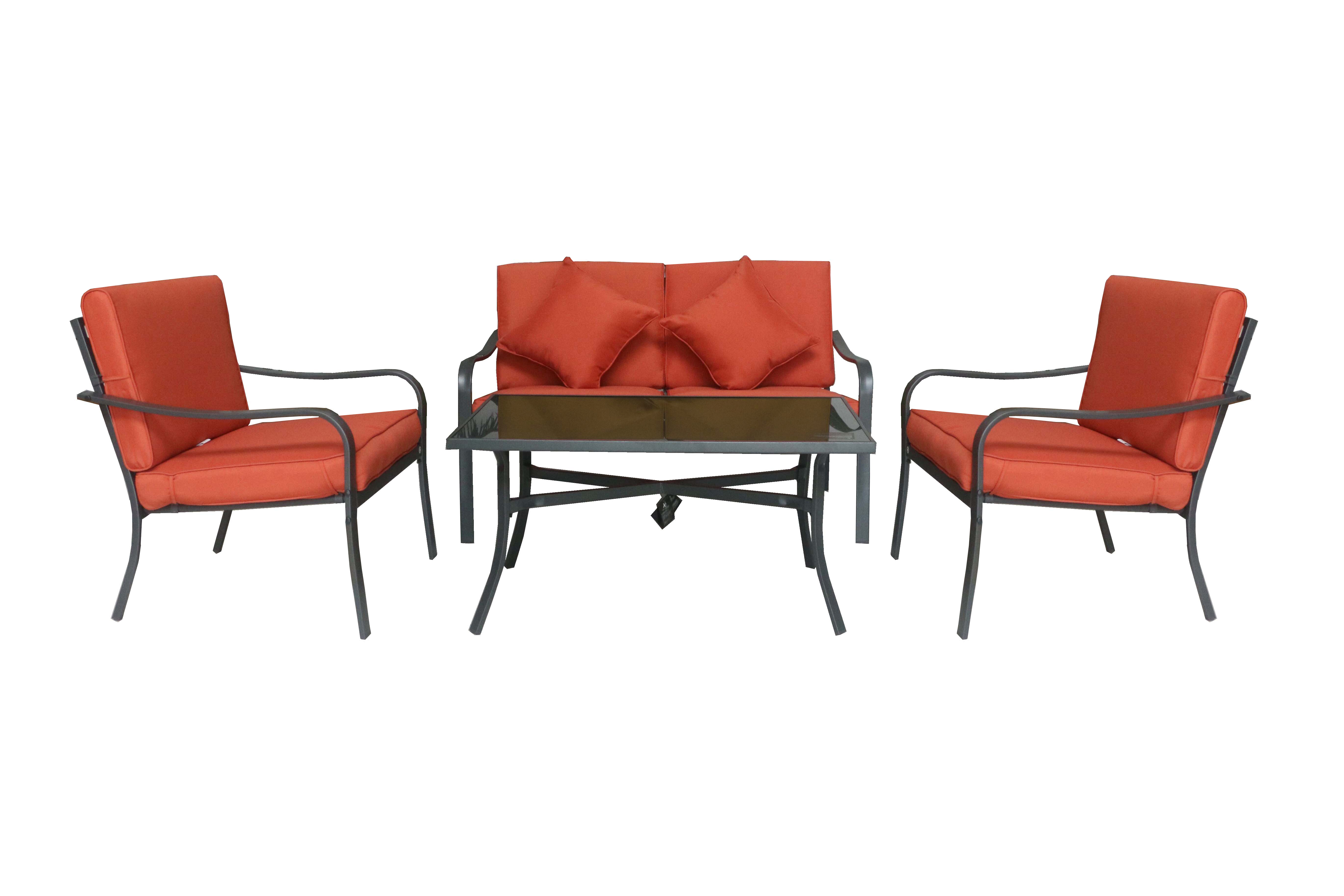 steel 4 pc set with two pillow