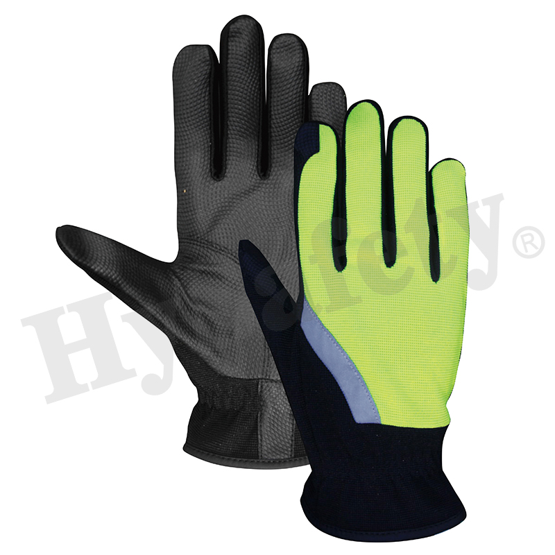 Mechanics gloves, PU glove, work glove, firm fit gloves