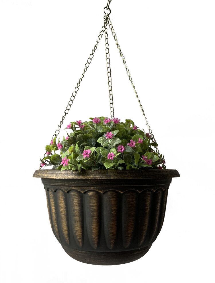 Plastic hanging basket flower pot