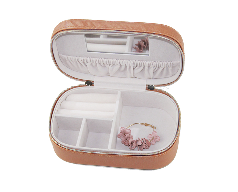 Custom Travel Jewellery Box with mirror