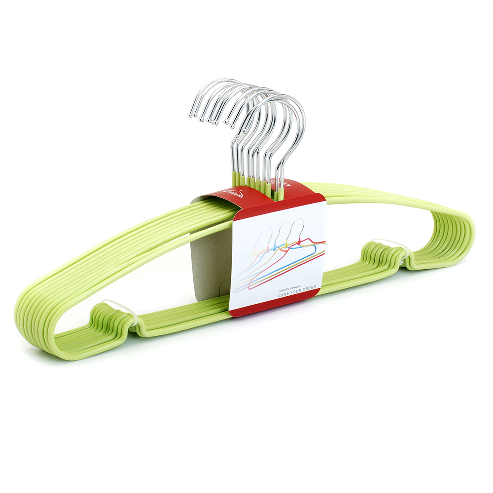 2020 PVC Coated Laundry Metal Wire Clothes Hanger