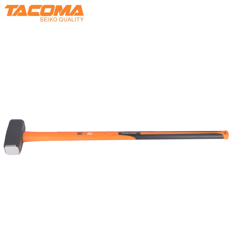 Stone hammer with fiberglass handle