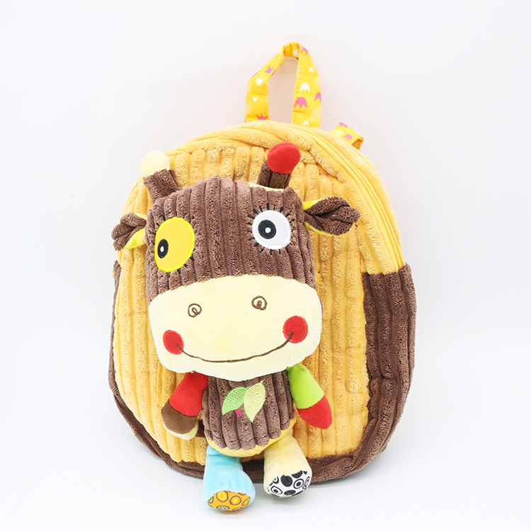 Customized fashion children backpack plush