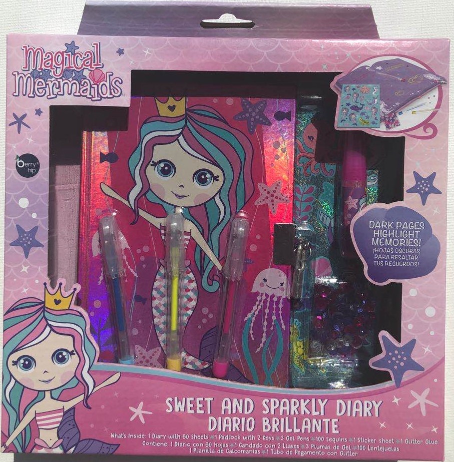 Sweet and sparkly diary set