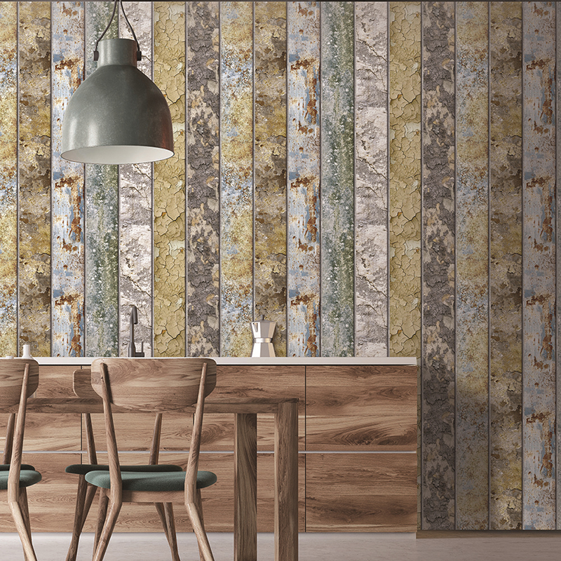 Natural 3D Wood Design Wallpaper Vinyl Wallpaper for Room