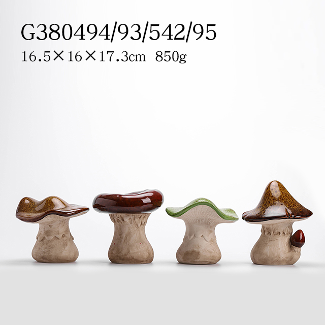 Ceramic glazed mushroom