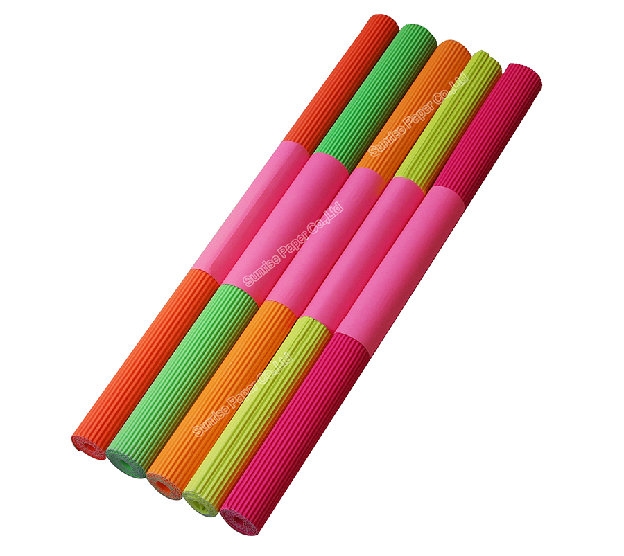 Fluorescent Corrugated Cardboard