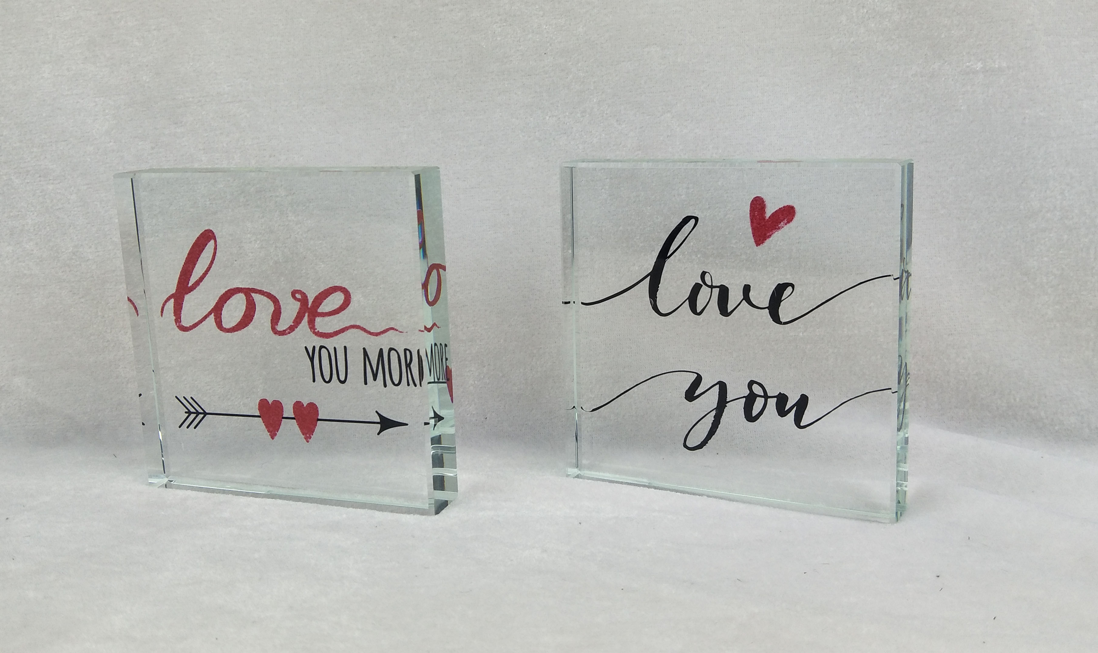 Glass Message Block