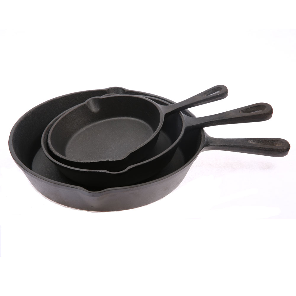 cast iron skillet set 3PCS