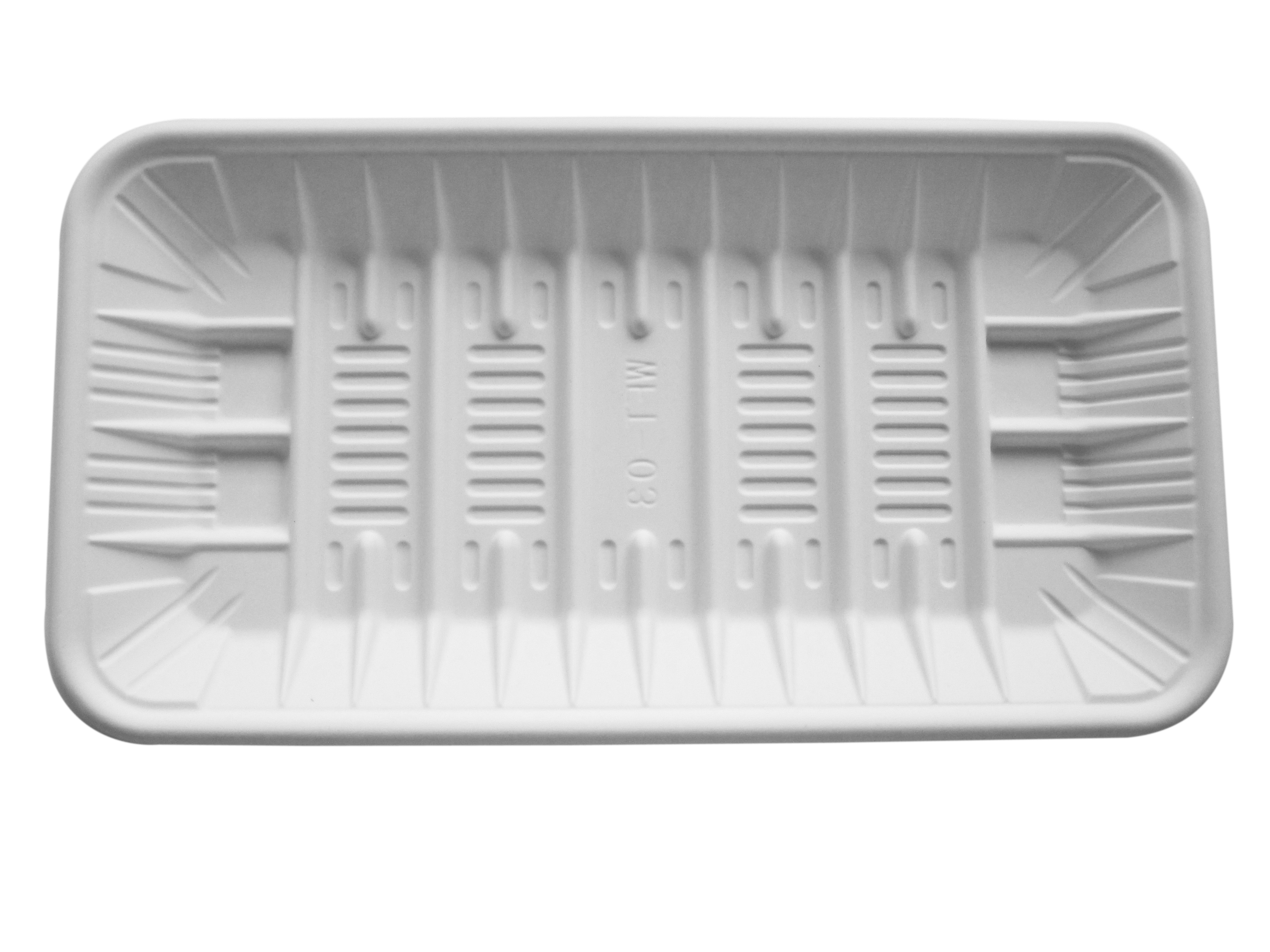 Bioplastic corn starch based tray