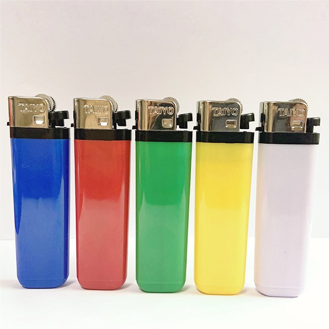 7.7CM solid color flint lighter