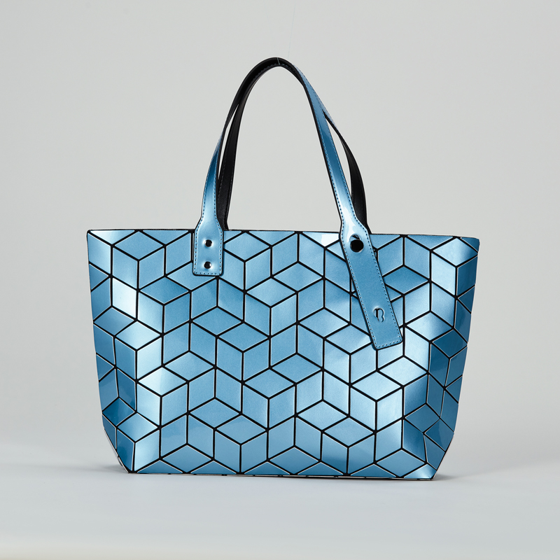 2020 new design custom high quality luxury ladies unique shape Diamond lattice large tote shopping handbags