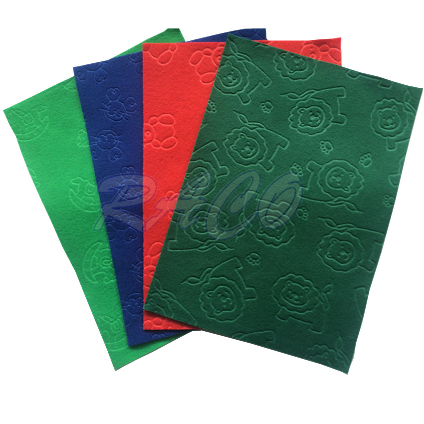 Embossed felt