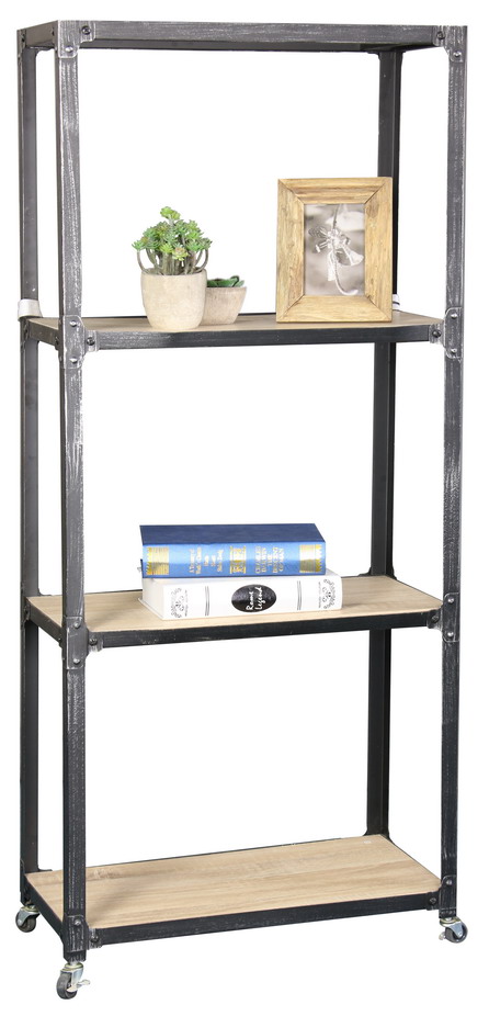 three-tier bookshelf