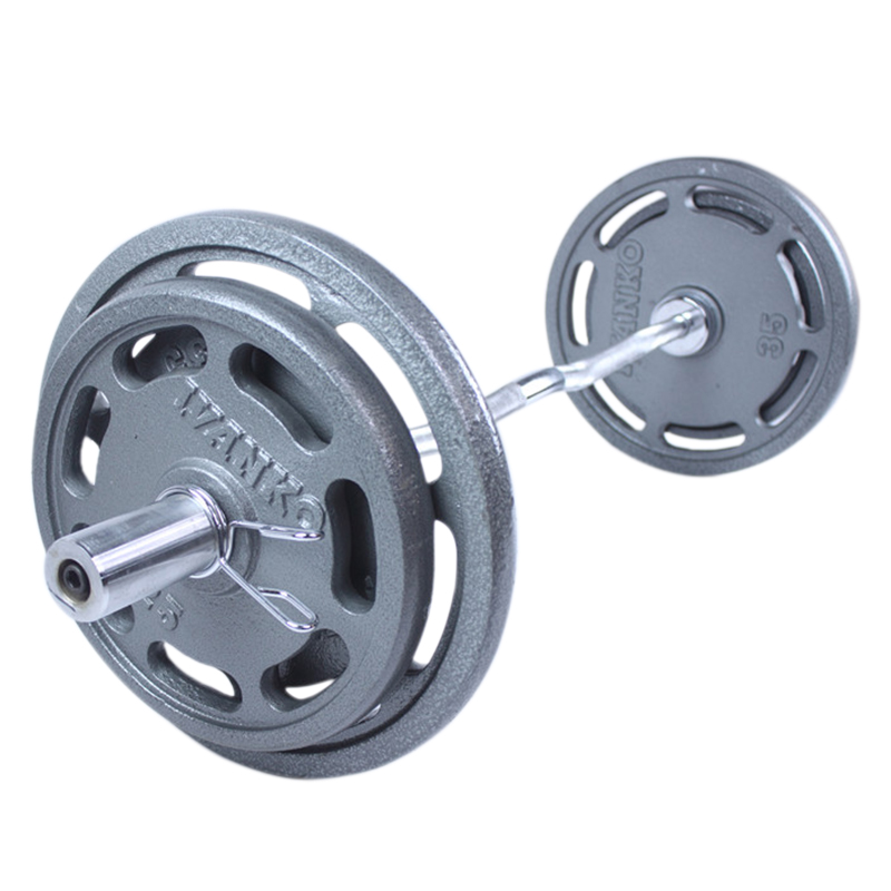 casted iron barbell plates