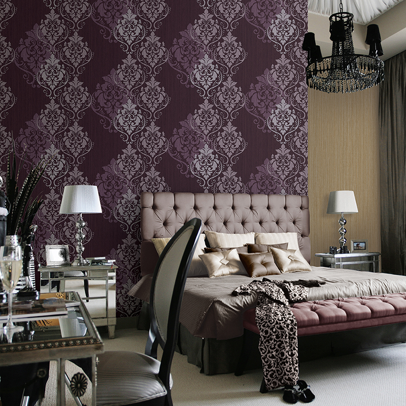 Classic Damask Design Italian Style Deep Embossing 106cm Vinyl Wallpaper