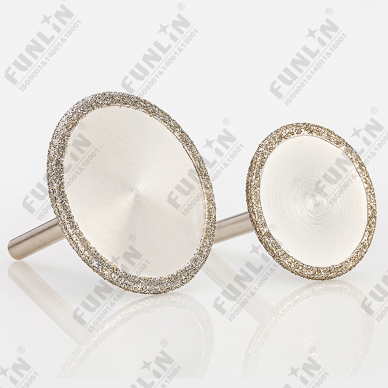 Electroplated diamond blade with shaft