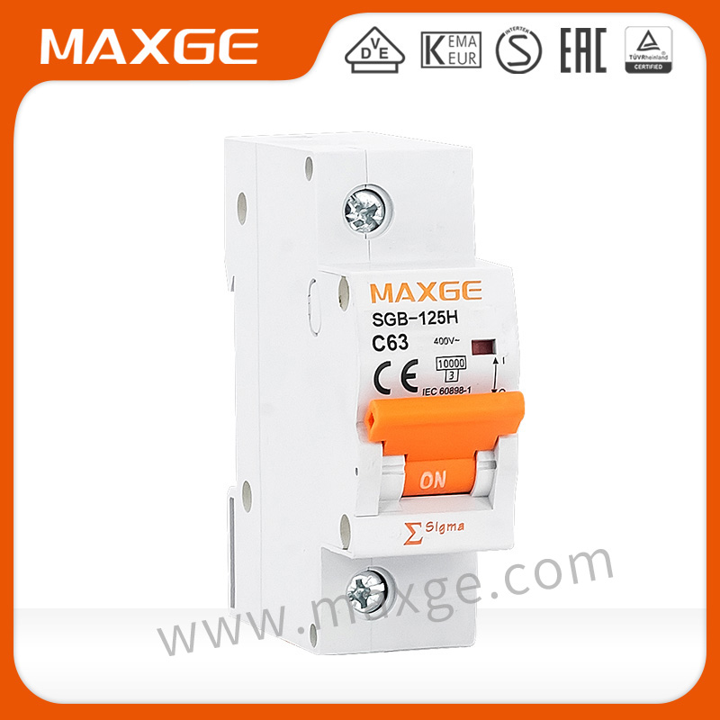 MAXGE SGB-125H-1P Miniature Circuit Breaker MCB