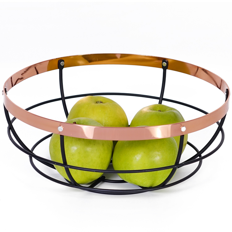 Iron Wire Fruit Decorative Bowl Fruit Basket Vegetable Drain Basket