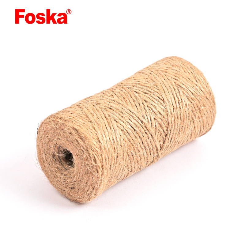 Foska High Quality 50m Decoration Twine Jute Rope
