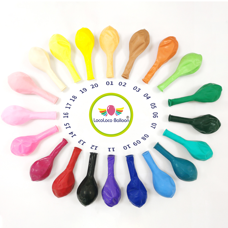 Standard colors balloons