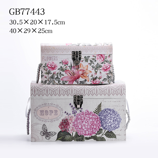 2pcs nesting chest boxes