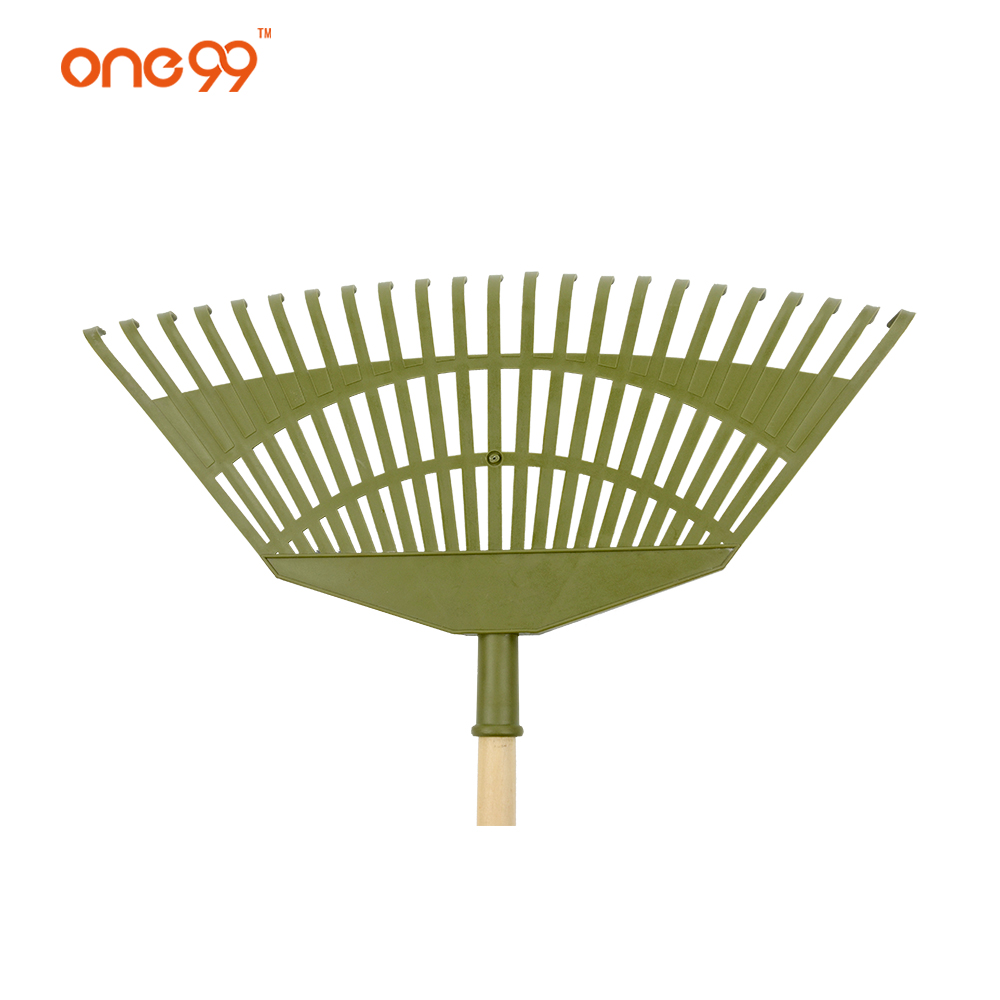 Hand plastic garden rake 23 teeth leaf rake leaf collector