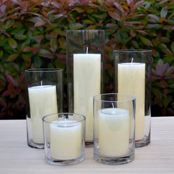 6 inch Cylinder Glass Candle Holder