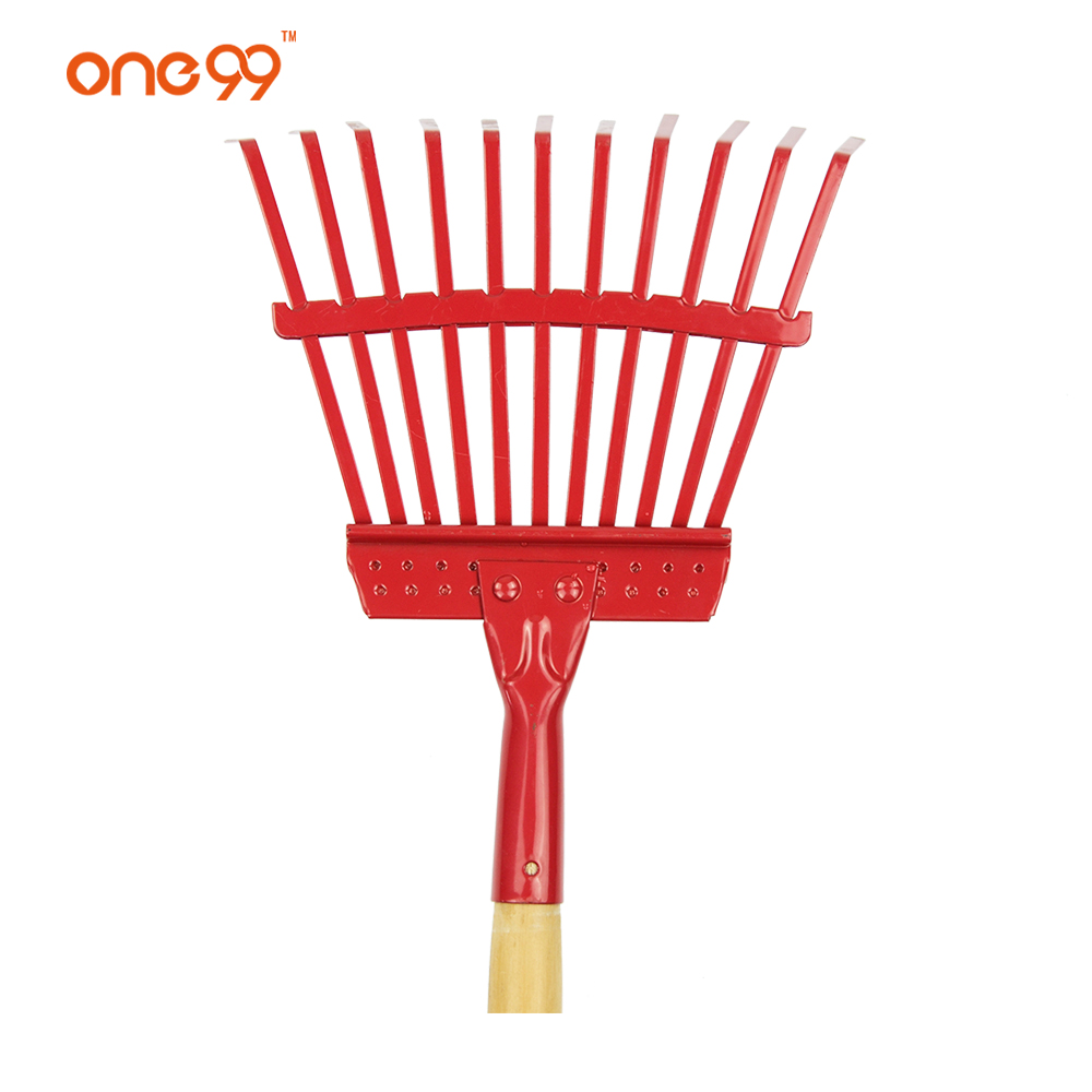 One99 11 Tines Steel Shrub Rake Leaf Rake Fan Rake