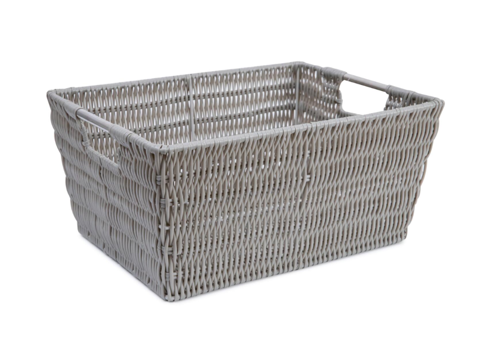 PE Rattan Plastic rattan bread basket Handmade Durable Storage Basket Laundry basket
