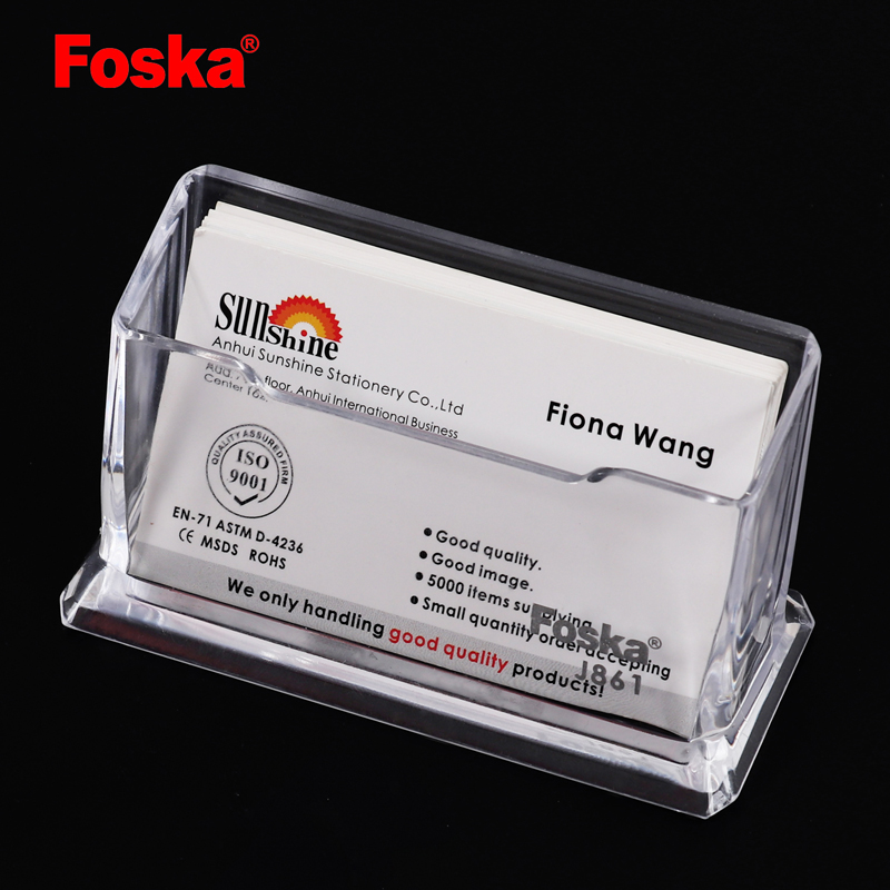 Office Plastic Name Card Box