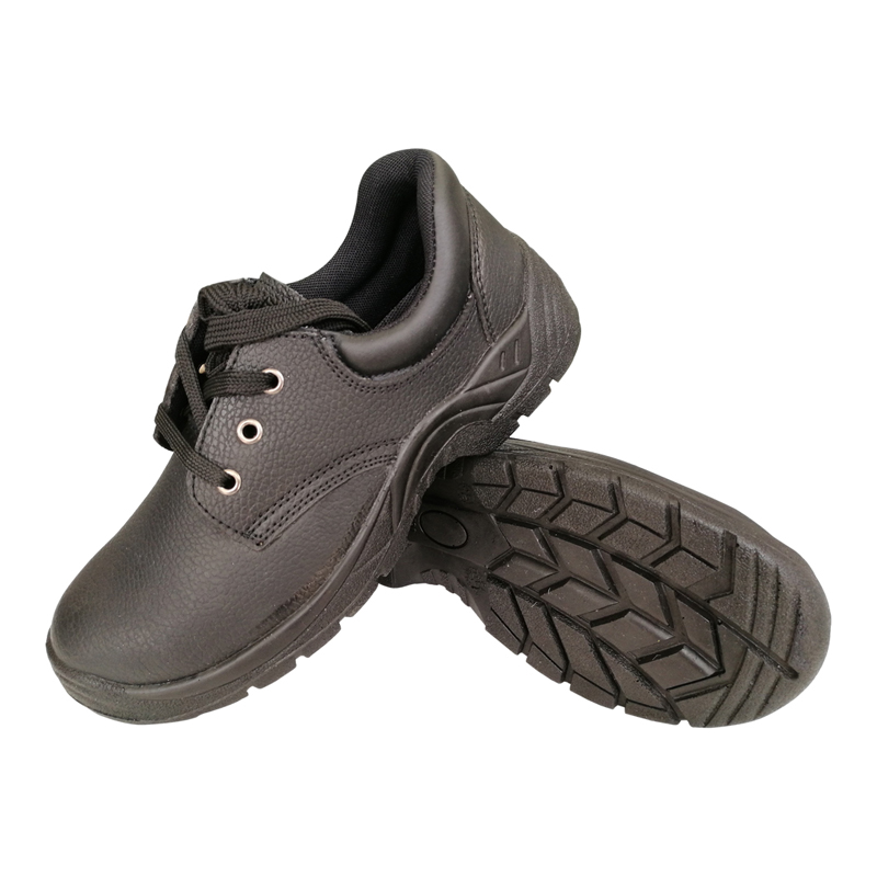 CE Industrial Safety Shoes with Cowhide Low Cut Vamp, PU Sole, Steel Toe & Midsole