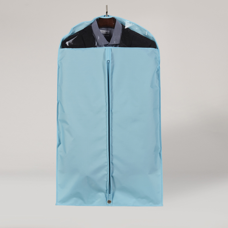 210D oxford high quality custom fashion travel dust cover foldable dress clothes suit recycled garment bag