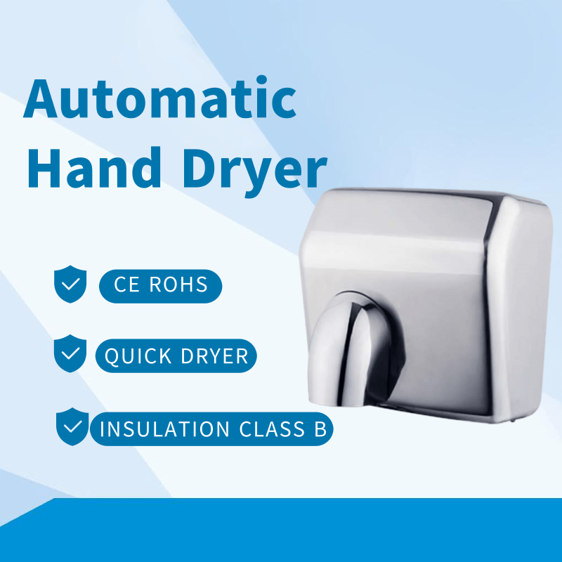 Automatic/manual stainless steel hand dryer