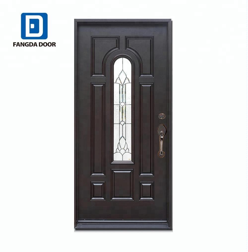 Fangda classic design fiberglass exterior door