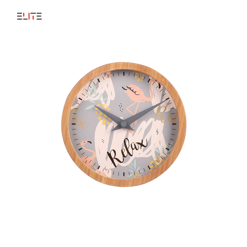 Bamboo wall clock