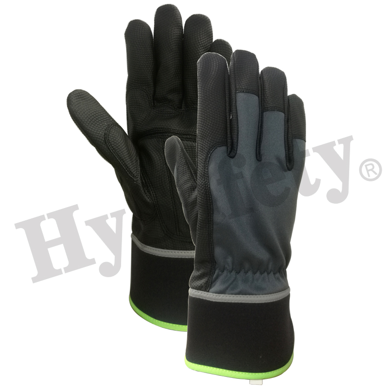 Mechanics gloves, Garden glove,PU glove, work glove, firm fit gloves, winter glove