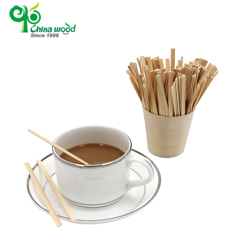disposable bamboo coffee stirrer YDBCS-110 compostable coffee sir